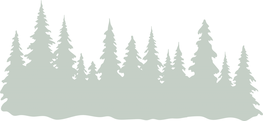 Icon that demonstrates trees can be incorporated in defensible space